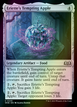 MTG Eriette's Tempting Apple Foil ** Wilds of Eldraine ** English (NM) - Image 1