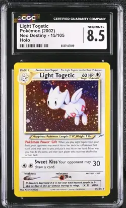 Pokemon Neo Destiny Light Togetic 15/105 Holo CGC 8.5 - Image 1