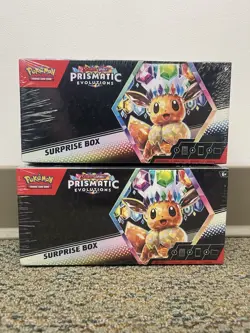 Pokemon TCG Prismatic Evolutions Surprise Box New Factory Sealed 2X Bundle - Image 1
