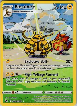 Electivire Ultra Rare Crown Zenith: Galarian Gallery GG08/GG70 NM - Pokemon TCG - Image 1