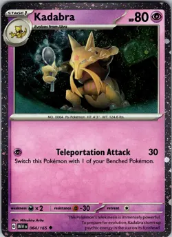 Kadabra - (Cosmos Holo) Promo 064/165 NM - Pokemon TCG - Image 1