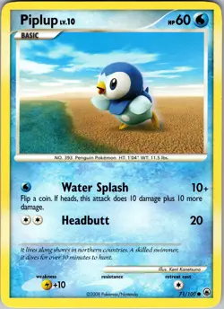 Piplup (71) Common Majestic Dawn 71/100 LP - Pokemon TCG - Image 1
