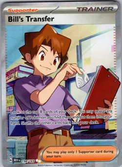 Bill’s Transfer 194/165 Scarlet & Violet 151 Ultra Rare Holo Mint Pokemon ! - Image 1