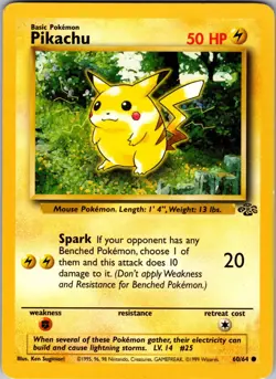 Pikachu Common Jungle 60/64 NM/LP - Pokemon TCG - Image 1