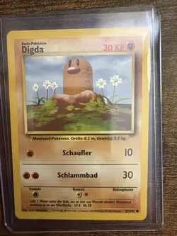 Pokemon Diglett Digda German 47/102 Base Set Unlimited Common - Image 1