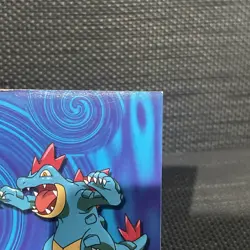 “Feraligatr” Topps Pokemon TV Edition Johto Series 1 Die-Cut Embossed #9 *READ* - Image 2
