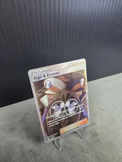 Ingo & Emmet 176/181 (Full Art) Holo Ultra Rare SM - Team Up Pokemon TCG Rare - Image 5