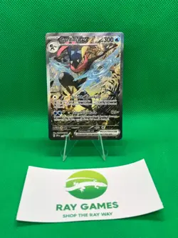 Pokemon TCG Greninja ex 132 Shrouded Fable Black Star Promo Holo Full Art LP - Image 1
