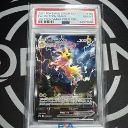Pokemon Jolteon VMAX Premium Coll. Full Art Promo SWSH184 PSA 8 - Image 1
