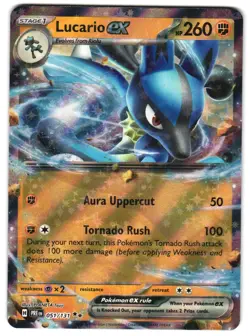 Lucario ex 051/131 SV: Prismatic Evolutions Pokemon TCG - Image 1