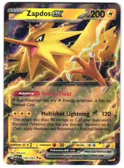 Zapdos ex - 145/165 SV: Scarlet & Violet 151 Pokemon TCG - Image 1