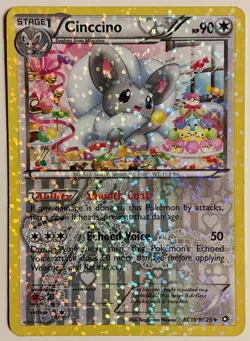 Cinccino Reverse Holo Rare RC19/RC25 Radiant Collection LP Pokemon TCG - Image 1