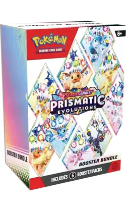 Pokemon TCG: S&V Prismatic Evolutions Booster Bundle (6pks) Factory Sealed - Image 1