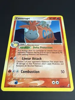 Camerupt 3/100 Ex Crystal Guardians Holo Rare Pokemon TCG NM - Image 2