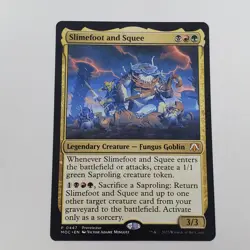 Slimefoot and Squee Prerelease Promo 0447 Commander: March of the Mach - NM MTG - Image 1