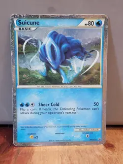 Suicune HGSS21 Holo Pokemon Heartgold & Soulsilver Suicune *Damaged* - Image 1