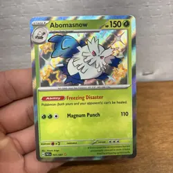 Abomasnow 101/091 NM/M SV Paldean Fates PAF EN Shiny Pokemon TCG - Image 1