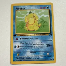 Psyduck 1st Edition Team Rocket 65/82 WOTC Vintage Pokemon - Image 1