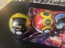 Pokemon TCG Pokeball Tin Set Of 2 D25 Mint Factory Sealed Ready To Ship! - Image 1