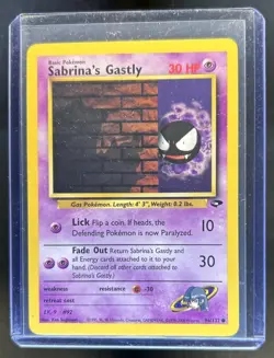2000 Pokemon Gym Challenge Sabrina's Gastly #96/132 - Image 1