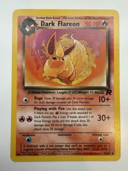 Pokemon TCG: Dark Flareon - 35/82 - WOTC Team Rocket (Unlimited) - LP - Image 1
