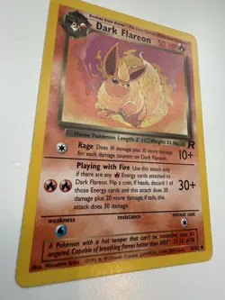 Pokemon TCG: Dark Flareon - 35/82 - WOTC Team Rocket (Unlimited) - LP - Image 2