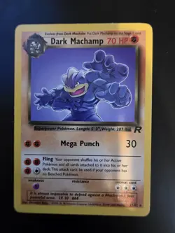 Played (LP) Dark Machamp - Non-Holo #27 Team Rocket Pokemon TCG - Image 1