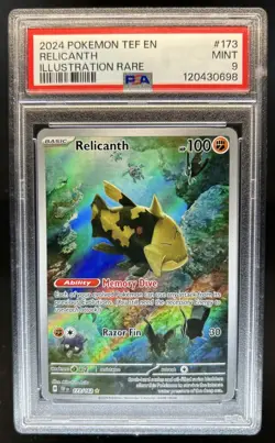 2024 Pokemon Temporal Forces Relicanth #173/162 PSA 9 - Image 1