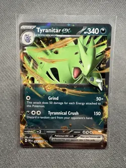 Tyranitar Ex 64/131 Pokemon TCG S&V Prismatic Evolutions Double Rare Holo NM - Image 1