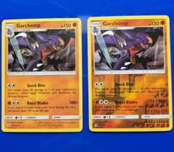 Garchomp 62/131 Holo Rare + Reverse Holo -Pokemon TCG Sun & Moon Forbidden Light - Image 1