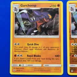 Garchomp 62/131 Holo Rare + Reverse Holo -Pokemon TCG Sun & Moon Forbidden Light - Image 3