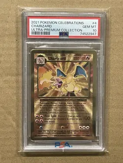 2021 POKEMON CELEBRATIONS ULTRA-PREMIUM COLLECTION METAL #4 CHARIZARD PSA 10 - Image 3