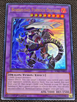 Borreload Furious Dragon X1 Ultra Rare 1st Edition SDRR-EN042 Yugioh NM -- L47 - Image 1