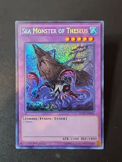 Yu-Gi-Oh TCG Sea Monster of Theseus MP17-EN231 1st Edition NM Secret Rare - Image 1