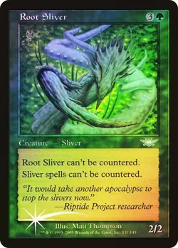 Legions MTG FOIL Root Sliver Magic - Image 1