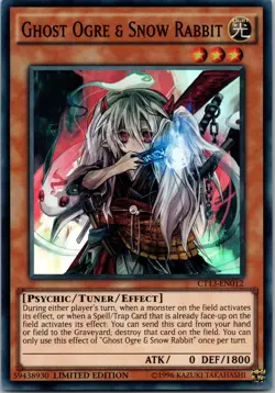Yugioh Ghost Ogre & Snow Rabbit CT13-EN012 Limited Edition Super Rare NM - Image 1