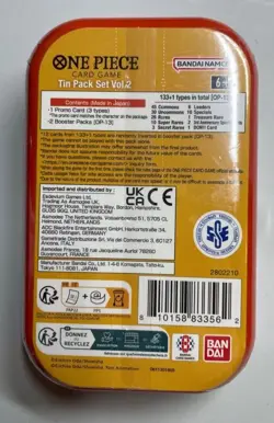 One Piece Tin Pack Set Vol. 2 Monkey.D.Luffy Factory Sealed - Image 2