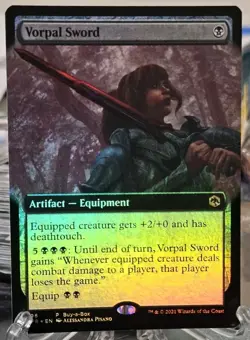 MTG VORPAL SWORD - Adventures Forgotten Realms Buy-A-Box Promo Foil - Image 1