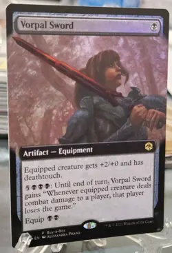MTG VORPAL SWORD - Adventures Forgotten Realms Buy-A-Box Promo Foil - Image 2