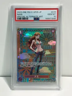 2023 One Piece NAMI #OP01-016 Awakening Of The New Era SP Ver. Alt Art PSA 10 - Image 1