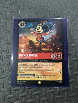 Mickey Mouse - Brave Little Prince 111/204 Fabled Oversized Disney Lorcana - Image 1