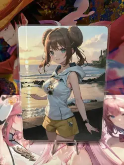 Matte Beautiful Waifu Handmade Card Goddess Story CCG Anime Double Sided - Image 1