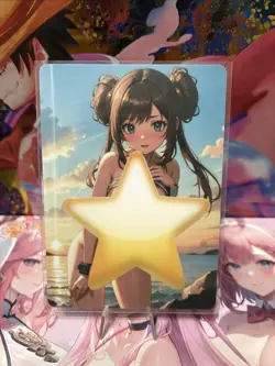 Matte Beautiful Waifu Handmade Card Goddess Story CCG Anime Double Sided - Image 2