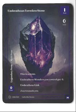 Wonders of The First- Call Of The Stones Umbrathean Formless Stone FF mythic - Image 1