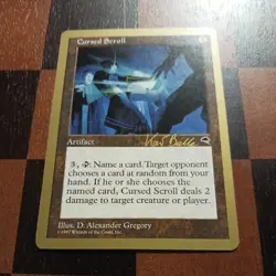 Mtg Cursed Scroll LP - Kai Budde World Championship Magic Card - Image 2