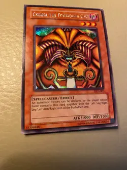 Exodia the Forbidden One DDS-003 Secret Rare Promo Yugioh Card MP/LP - Image 1