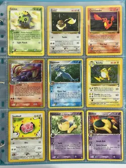 Pokemon Card Collection VTG Binder Holo Rare 1st E-Reader WoTC Vaporeon Raichu - Image 1