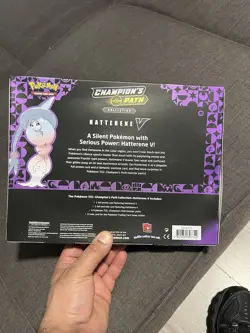 POKEMON TCG Champion's Path Hatterene V Box Booster Packs + Foil Promo Card - Image 4