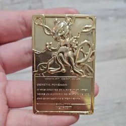 1999 MEWTWO #150 Gold Bar Card Limited Edition Burger King Gold Plated Pokemon - Image 2