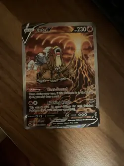 Pokemon Entei v Holo Ultra Rare TCG Card Crown Zenith Galarian Gallery GG36/GG70 - Image 1